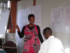 role play activity, oral testimony workshop, Ethiopia